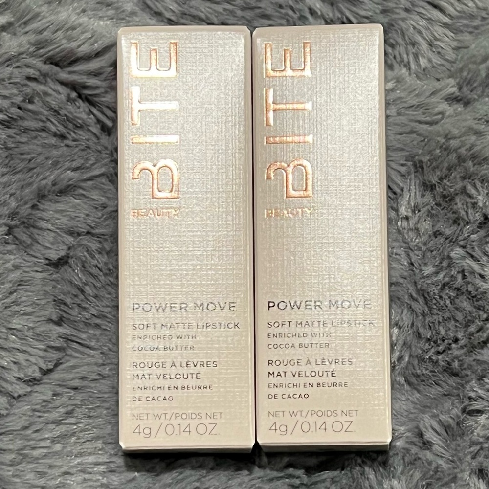 BITE Beauty Power Move lipsticks Brand New in colors SUGAR BUNS & ESPRESSO BRAVA